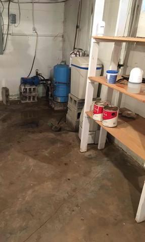 Wet Basement Before Photo