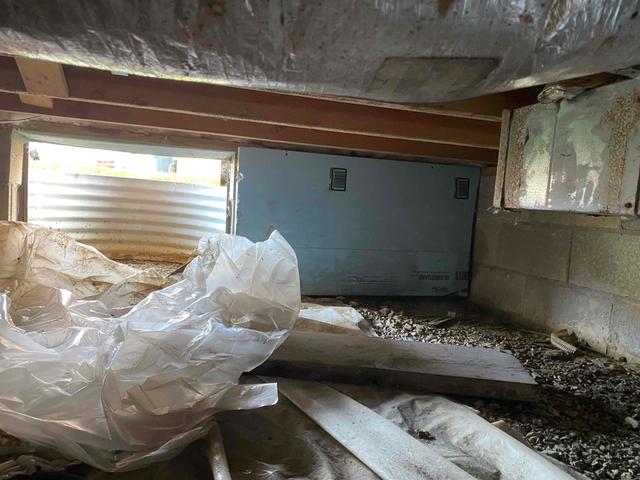 After the current debris is removed and the crawl space is finished, these homeowners will have the perfect place to store some of their belongings. Since it's dry and lined, they won't have to worry about them getting wet either.