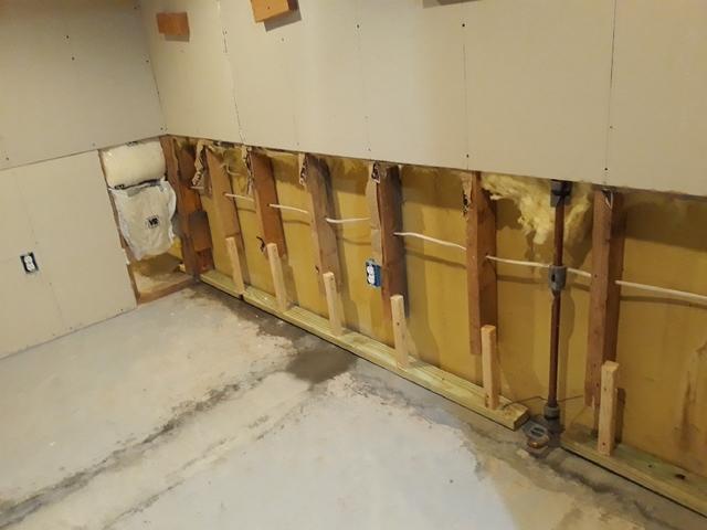 Wall Removed and WaterGuard® Installed