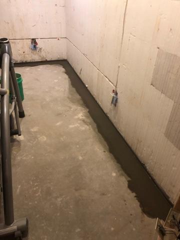 WaterGuard® Installed Along Perimeter Walls