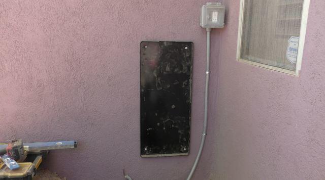 This is the area the exterior MoistureLevel System will be installed. The system can be installed on the home's interior or exterior.