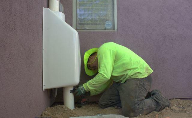 The system includes a gauge to tell the homeowner what the moisture levels are.