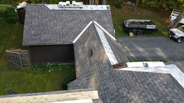 We installed an asphalt shingle roof for a home in Pittsfield, MA.