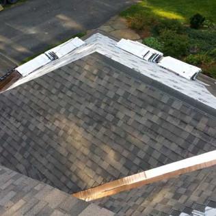 We installed asphalt roof shingles for a home in Pittsfield, MA.