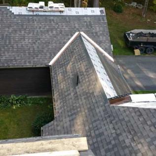 We installed asphalt roof shingles for a home in Pittsfield, MA.