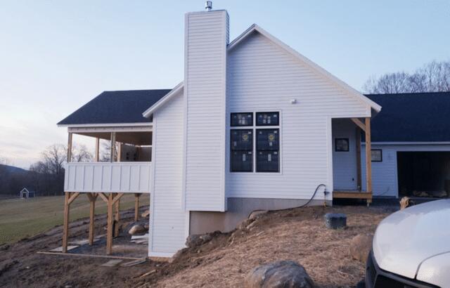 We installed a new asphalt shingle roof in Marlborough, MA.