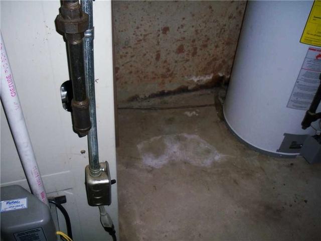 Water Stains Basement Wall