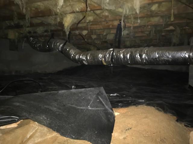 Exposed Dirt Crawl Space