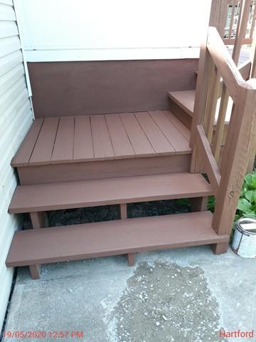 Staining Results on Stairs
