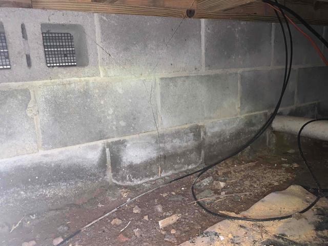 Unhealthy Crawl Space