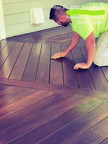 Freshly Stained Porch