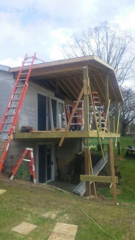New deck in progress