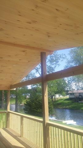 New ceiling for deck