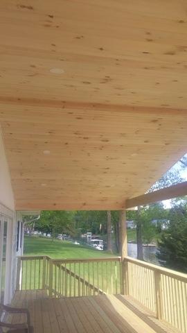 New ceiling for deck