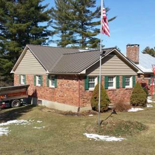 A Finished Metal Roof Installation in Richmond, MA