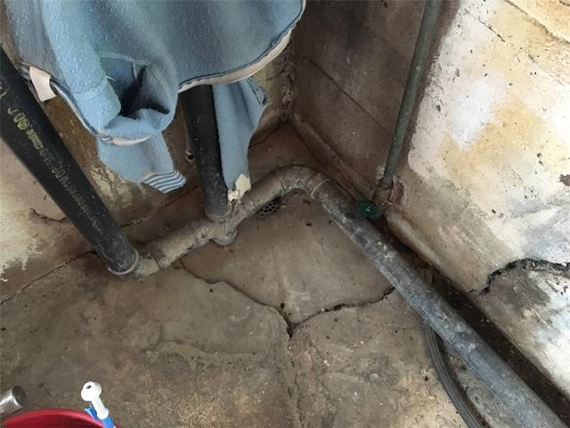 Cracking along the foundation