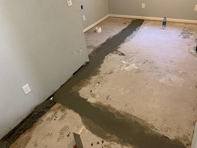 This home had issues with the drain line but not the sump pump when DBS arrived. We connected new lines to the existing pump.