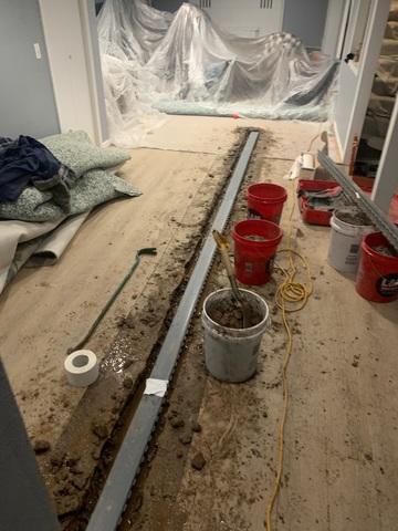 Drainage System Installed