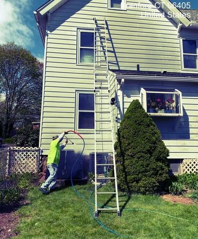 Power Washing in Progress