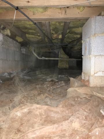 Unprotected Crawl Space