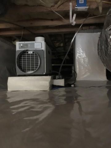Crawl Space Dehumidifying Air System