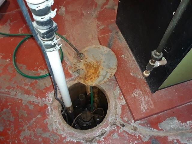 Before - Existing Sump Pump Failure In Two Harbors, Minnesota