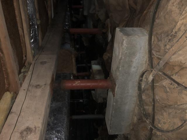 Rust in crawl space