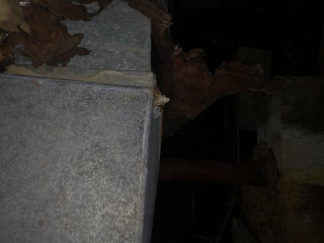 Rust in crawl space