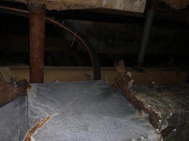 Rust in crawl space