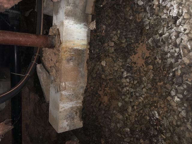 Rust in crawl space