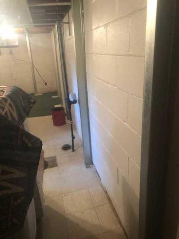 PowerBrace™ Support Beams Installed Along Perimeter Of Basement