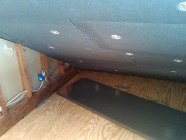 First Layer of foam board