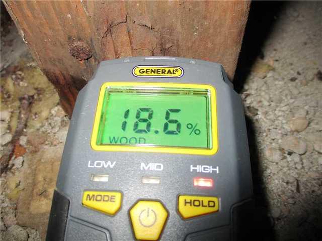 BEFORE: Digital Moisture Meter of Wood