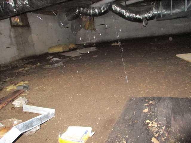 BEFORE: Dirty Crawl Space