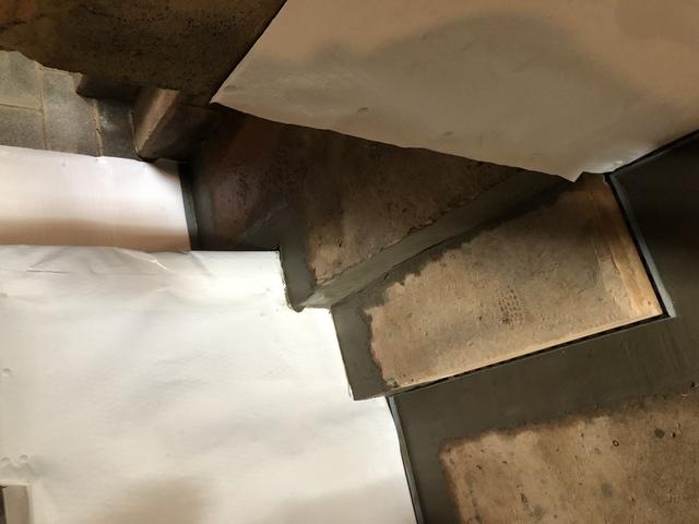 Waterproofing up Basement Stairs