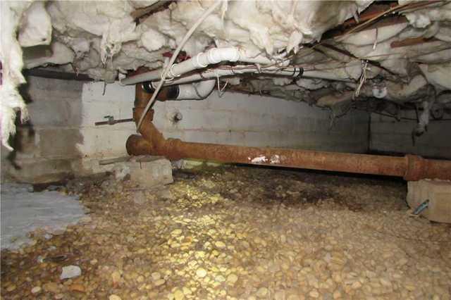 BEFORE: Insulation Starting to Fall