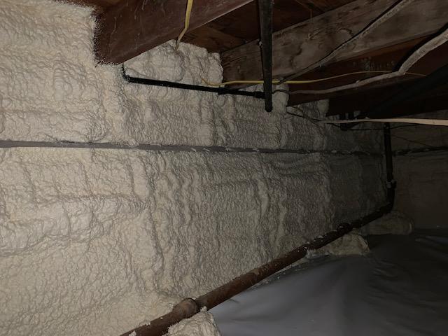 Progression of a full crawl space transformation