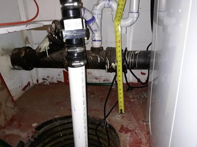 Before Photo - Existing Sump Pump