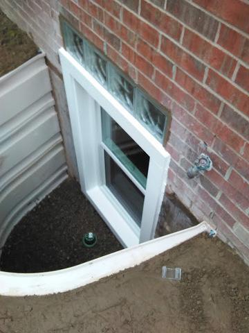 Egress Window in Southfield, Mi with Well Drain