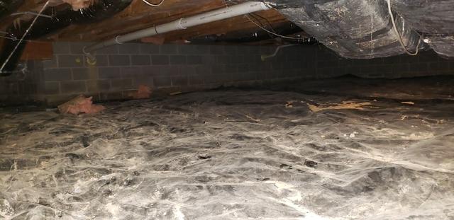 This dirty crawlspace really needed a facelift.