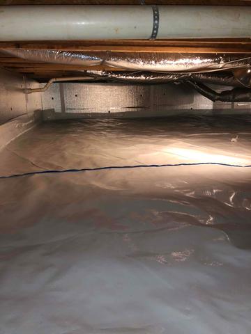 The CleanSpace Encapsulation makes any crawlspace look clean and new.