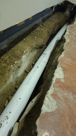 Rochester Hills, Mi Interior Drainage System Perimeter Install