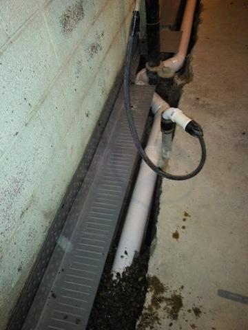 The drainage system will help resolve the wet basement issue.