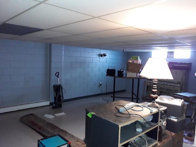 Before Photo - Cracked and Bowing Basement Walls In Superior, Wisconsin