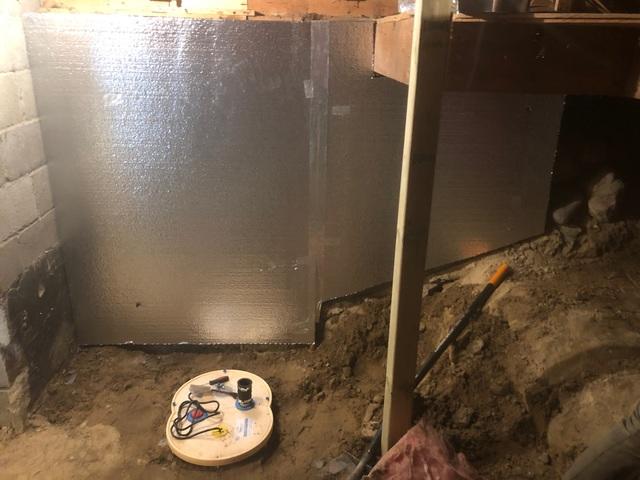 TerraBlock™ and Sump Pump Installed