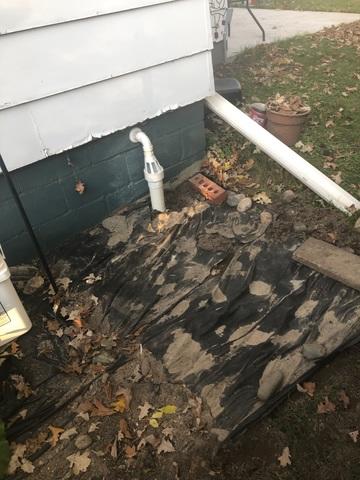 Drainage Tile On External Wall