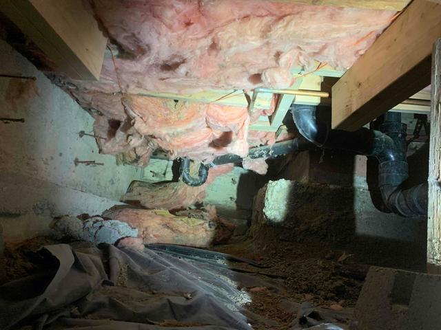 Crawlspace insulation falling out