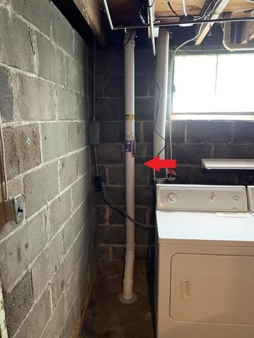 Suction Point - Radon sub-slab depresurization