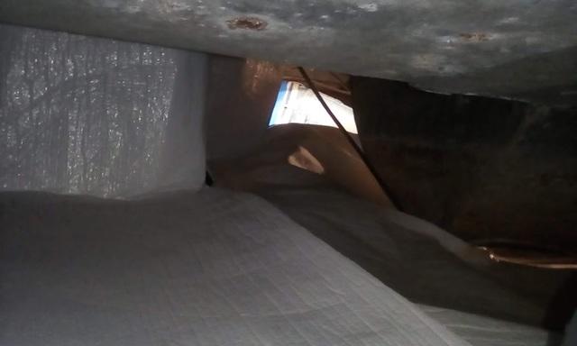 The crawl space that was fixed was very humid.