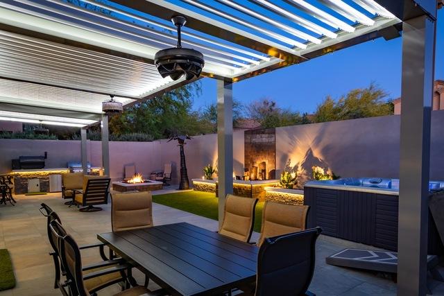 <p>Here in Scottsdale, Arizona, we are lucky enough to live in a place where we can expand our living space to the beautiful outdoors quite easily. The weather is usually quite cooperative, and with the proper setup, we can be outside almost every day.</p>
<p>These people came to TraVek wanting to make their backyard beautiful. At the time it was rather bland and uninviting. Maybe a better way to put it is that it was just outdated and in need of a freshening. <a href="https://bit.ly/2Dhaetf" target="_blank">(See BEFORE photos here.)</a> We worked with them to come up with a beautiful plan that gave them space where they could relax in comfort and beauty, and a place where they can be proud to host their family and friends. </p>
